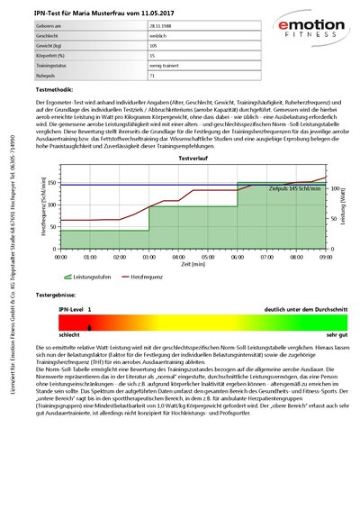 mtmCUBE Cardiotest <p>Damit dieser Test komfortabel durchgeführt werden und man auch Entwicklungen des Trainierenden darstellen kann, gibt es die PC-Software mtmCUBE Cardiotest offline. Kundendaten können aus anderen Datenbanken übernommen werden und mit nur 5 Parametern wird ein Testschema erzeugt, welches auf eine Chipkarte geschrieben werden kann. Hier haben wir uns für diese Technik (und gegen eine Funk- oder Kabelverbindung) entschieden, damit man die Tests auch räumlich unabhängig (zum Beispiel bei Gesundheitstagen in kooperierenden Betrieben) vom Standort des Gerätes vorbereiten und durchführen kann. So ist es auch möglich, mehrere Tests vorzubereiten und dann über den Tag verteilt oder gleichzeitig auf mehreren Testergometern durchzuführen.</p>